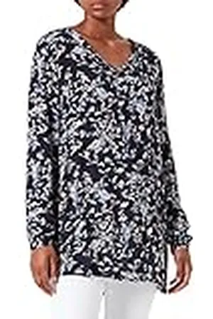 Kaffe KAfay Amber Tunic Jas, Midnight/Brown Leafs, 34 Dames