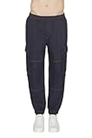 Armani Exchange Mannen zijbenen zakken, elastische tailleband, rug logo jeans, , 54