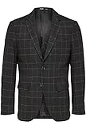 SELECTED Herenblazer met één rij, geruit, , 46