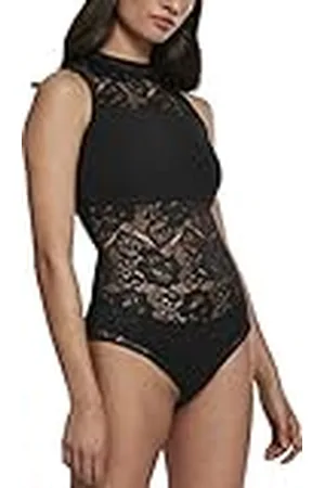 Urban classics Dames Ladies Laces Body T-Shirt, , M