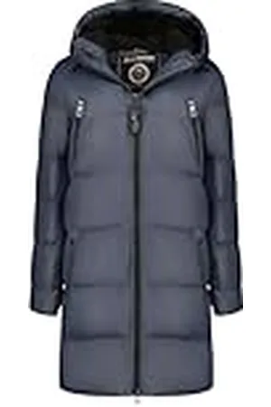 Geographical Norway Adrianna Lady Lange parka voor dames, dik, warm, herfst, winter, dunne jas, capuchon, imitatiebont, winddichte jas, elegante donsjack voor dames ( S), , S