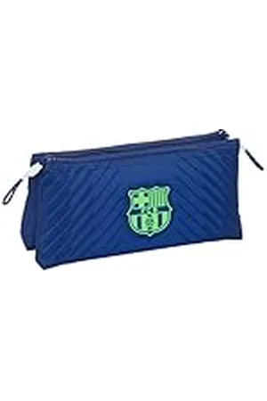 Safta F.C. Barcelona Navy Blue Toilettas voor kinderen, met eenvoudige ritssluiting, ideaal voor kinderen van verschillende leeftijden, comfortabel en veelzijdig, kwaliteit en duurzaamheid, 22 x 8 x 10 cm