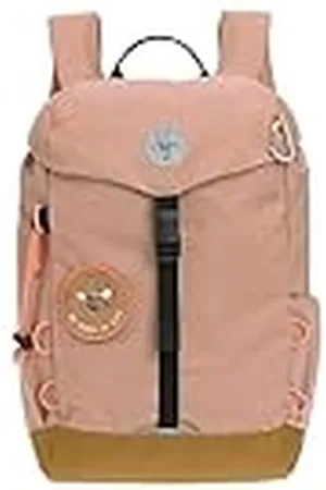 LÄSSIG LÄSSIG Kinderwandelrugzak kinderrugzak met borstband gevoerde schouderbanden waterafstotend, 14 liter/grote outdoor rugzak Nature Brown, , 38 EU, Wandelrugzak voor kinderen