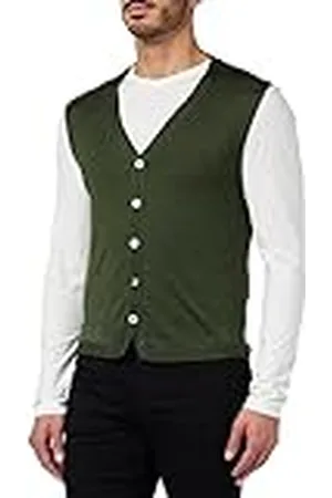 Hackett Heren GMD Merino Silk Sl Cdi Cardigan Sweater, , XS