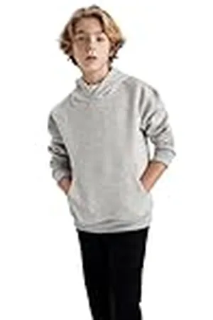 DeFacto Sweatshirt met capuchon voor jongens, , 6-7 Jaar