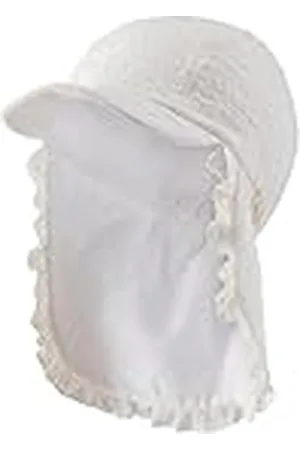 Sterntaler Pet met nekbescherming voor meisjes, met ruches, zonnehoed, , 49