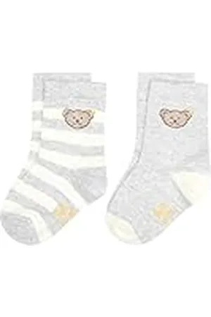 Steiff Gots Mini Basic Sokken voor jongens, uniseks, 2 stuks, , 34