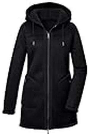 G.I.G.A. DX by killtec Dames Omkeerbare parka/parka in suèdelook met capuchon GW 63 WMN PRK, schwarz, 46, 42387-000