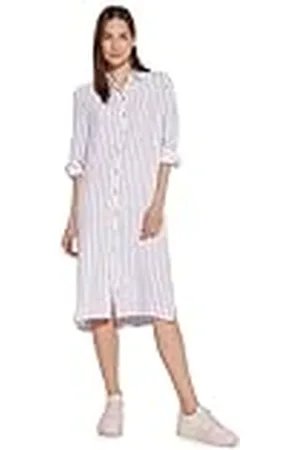 Street one Yarn Dyed Linnen Shirt voor dames, L Dress, , 40