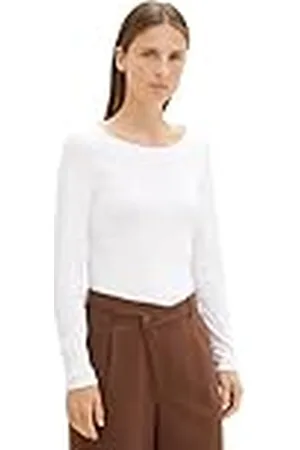 TOM TAILOR T-shirt met lange mouwen voor dames, , XL