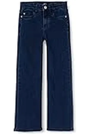 LMTD NLFNAILE DNM HW Wide Pant Jeans, Dark Blue Denim, 164