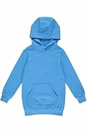 Green Cotton Sweatshirt met capuchon voor meisjes, , 128 cm