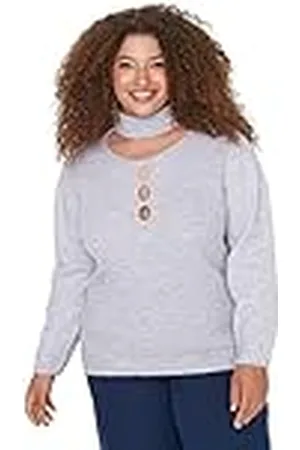 Trendyol Vrouwen hoge hals Plain Relaxed Plus Size Sweater Sweater, , XXL, , XXL