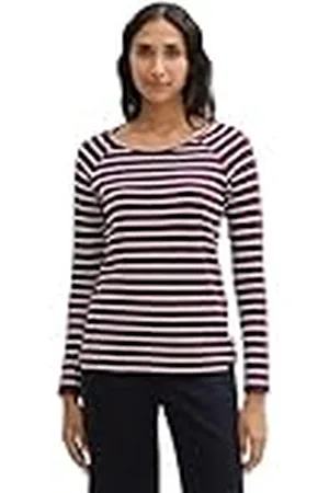 TOM TAILOR T-shirt met lange mouwen voor dames, , XXL