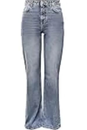 Pieces® Holly High Waisted Wide Leg Jeans, , 25W / 30L