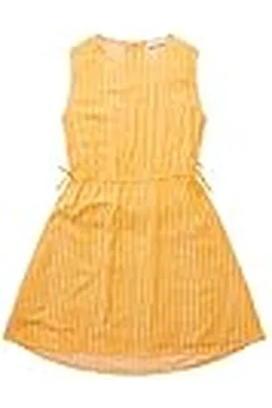 TOM TAILOR Meisjes 1036164 Kinderjurk, 31696-Orange Tie Dye Stripe, 158, , 158 cm
