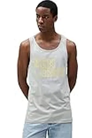 Koton Heren Varsity Tanktop Crew Neck Bedrukt Slim Fit Katoen, , M