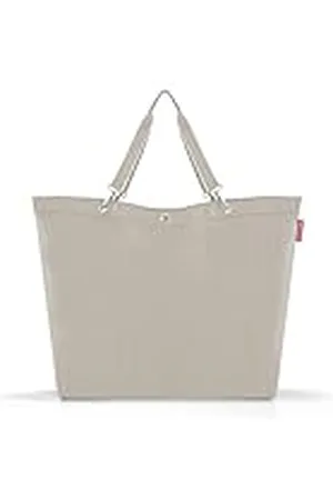 Reisenthel Shopper XL herringbone sand – ruime boodschappentas en elegante handtas in één, van waterafstotend materiaal, , Eén maat, Sport