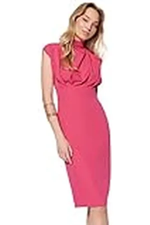 Trendyol Dames Midi Basic Slim fit geweven jurk, ,36, , 62