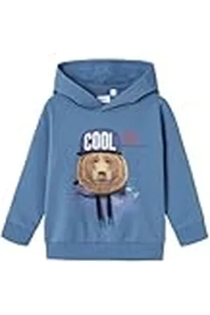 NAME IT Jongens Nmmlabear Sweat Wh Unb Capuchontrui, , 98 EU, , 98