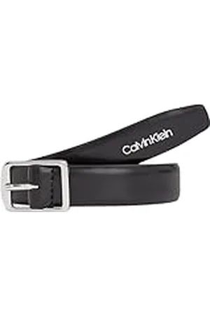 Calvin Klein Dames slanke vierkante gesp riem 2.0, Ck , 90, ., 90