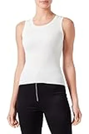 Pinko AGRIMONIO tanktop van zijde van katoen, logo in transparant, , M