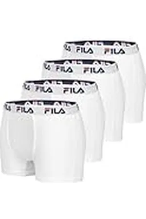 Fila Fi/1bcx4/Fu5016 Boxershorts voor heren, Wh, M (verpakking van 4), , M