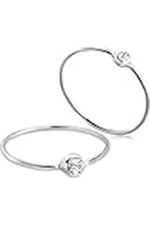 Elli Ring Dames Set Elegant Basis met Kristallen in 925 Sterling