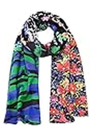 Desigual Dames Scarf_HIGH Flowers, Brown, One Size, , Eén Maat