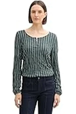 TOM TAILOR T-shirt met lange mouwen voor dames, , XXS