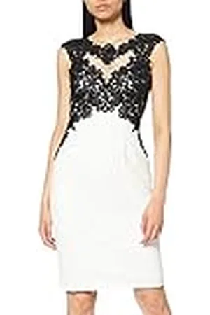 Gina Bacconi Vrouwen Tallulah Contrast Kant Party Jurk