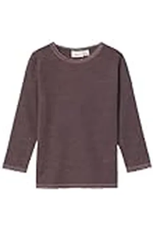 NAME IT Meisjes Nmfwang Wool Needle Ls Top Solid Noos shirt met lange mouwen, , 104 cm