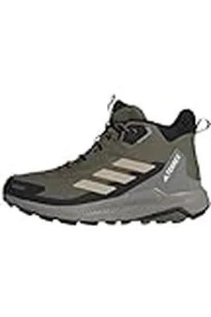 adidas Heren TERREX Anylander Mid RAIN.RDY Hiking Shoes, Olive Strata/Wonder Beige/Core Black, 48 EU