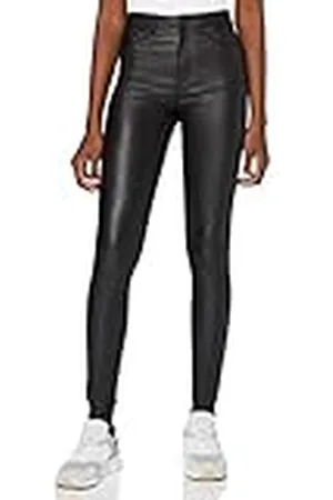 Noisy May Nmcallie Hw Skinny Coated Pants Noos Broek voor dames, gecoat, L