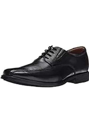 Clarks Tilden Walk heren Oxford instapschoen, zwart leder, 39.5 EU Breed