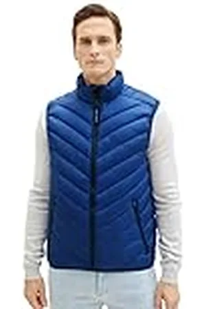 TOM TAILOR TOM KLEERMAKER lichtgewicht gewatteerd herengilet met opstaande kraag van gerecycled polyester