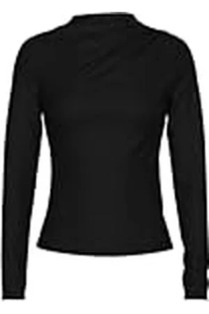 Pieces® Dames Pcmadison Ls Draped Top Noos Bc shirt met lange mouwen, , XL