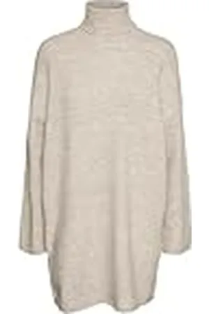 VERO MODA Vmgemma Ls Rolneck Knit Dress VMA Noos trui-jurk, , XXL