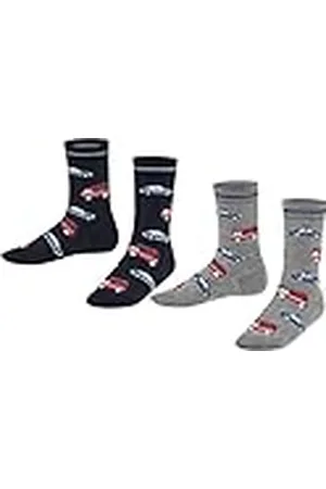 Falke Uniseks-kind Sokken Cars Multipack K So katoen gedessineerd 2 paar, , 35-38