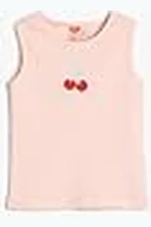 Koton Baybgirls Mouwloze Ronde Hals Geribbeld Bedrukt Katoenen Tanktop, , 12-18 Maanden