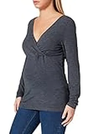 Mama;licious Dames Mlselia Tess L/S Jersey Top Combi V. blouse
