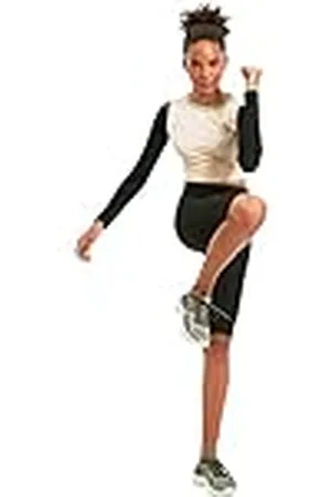 Trendyol Vrouwen zwarte roller hoge taille mobiele gedetailleerde sport biker panty yoga broek, , XS