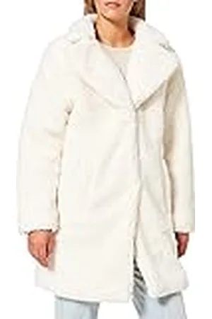Urban classics Oversized sherpa winterjas voor dames, mantel met haak en oogsluiting, maat XS tot 5XL, , L