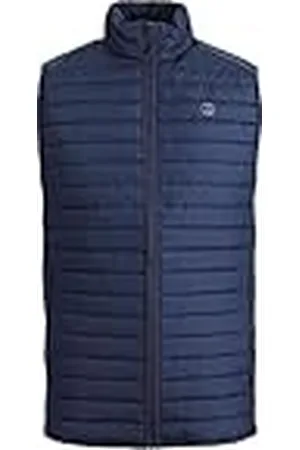 JACK & JONES Jjemulti bodywarmer voor heren, gewatteerde mouwloze gilet, blauw ., L