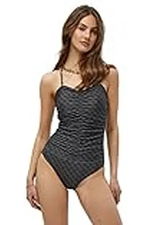 Minus Dames Fenna Badpak, Expresso Logo Print, XL