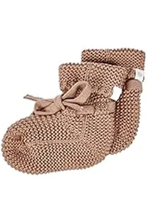 Noppies Baby Unisex Kinderen U Booties Knit Nelson, Café au lait-P788, 1-Size