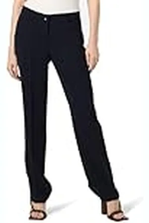 Gerry Weber Eenvoudige damesbroek met plooien, effen kleuren, normale lengte, , 42