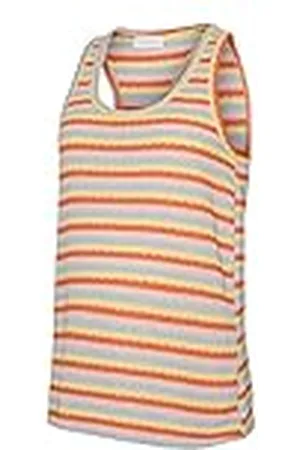 Mama;licious ONLY Mlohana Sl Jrs Top voor dames, Levendige geel/strepen: kleurenmix, L