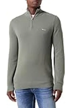GANT Heren Cotton Pique Half Zip Pullover, , 3XL