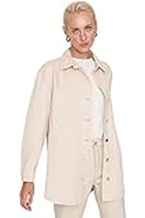 Trendyol Dames revers kraag effen getailleerde jas jas, , S, , S
